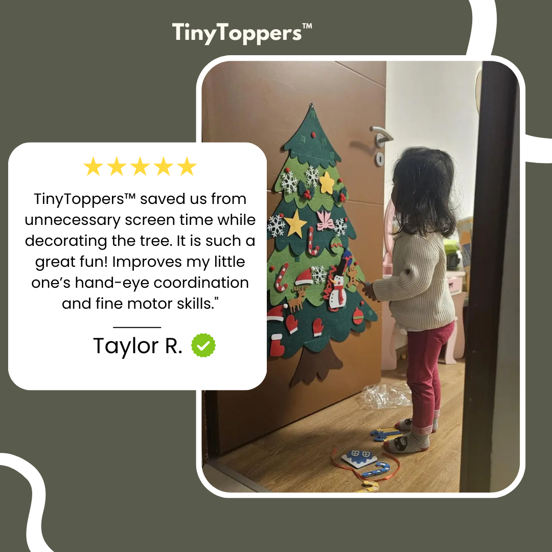 TinyToppers™ Tree - Montessori Felt Christmas Tree