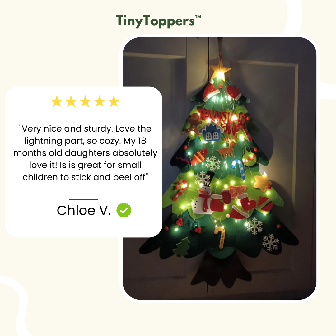 TinyToppers™ Tree - Montessori Felt Christmas Tree