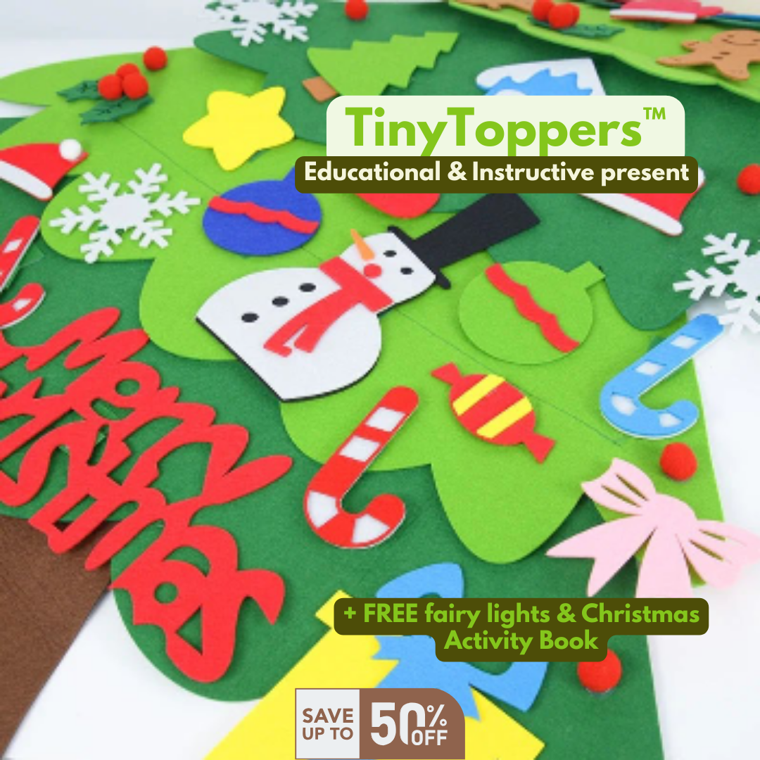 TinyToppers™ Tree - Montessori Felt Christmas Tree