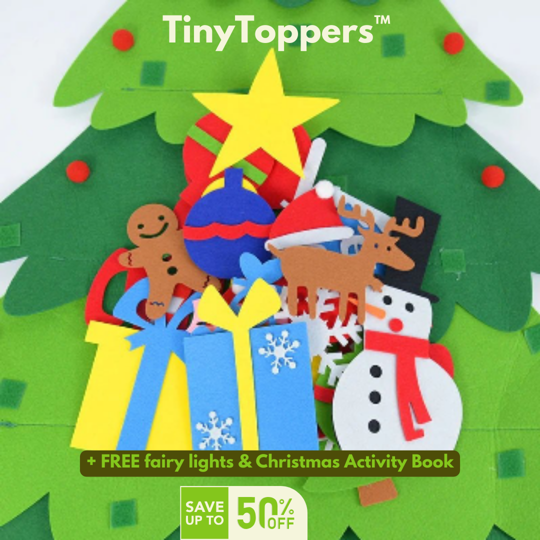 TinyToppers™ Tree - Montessori Felt Christmas Tree