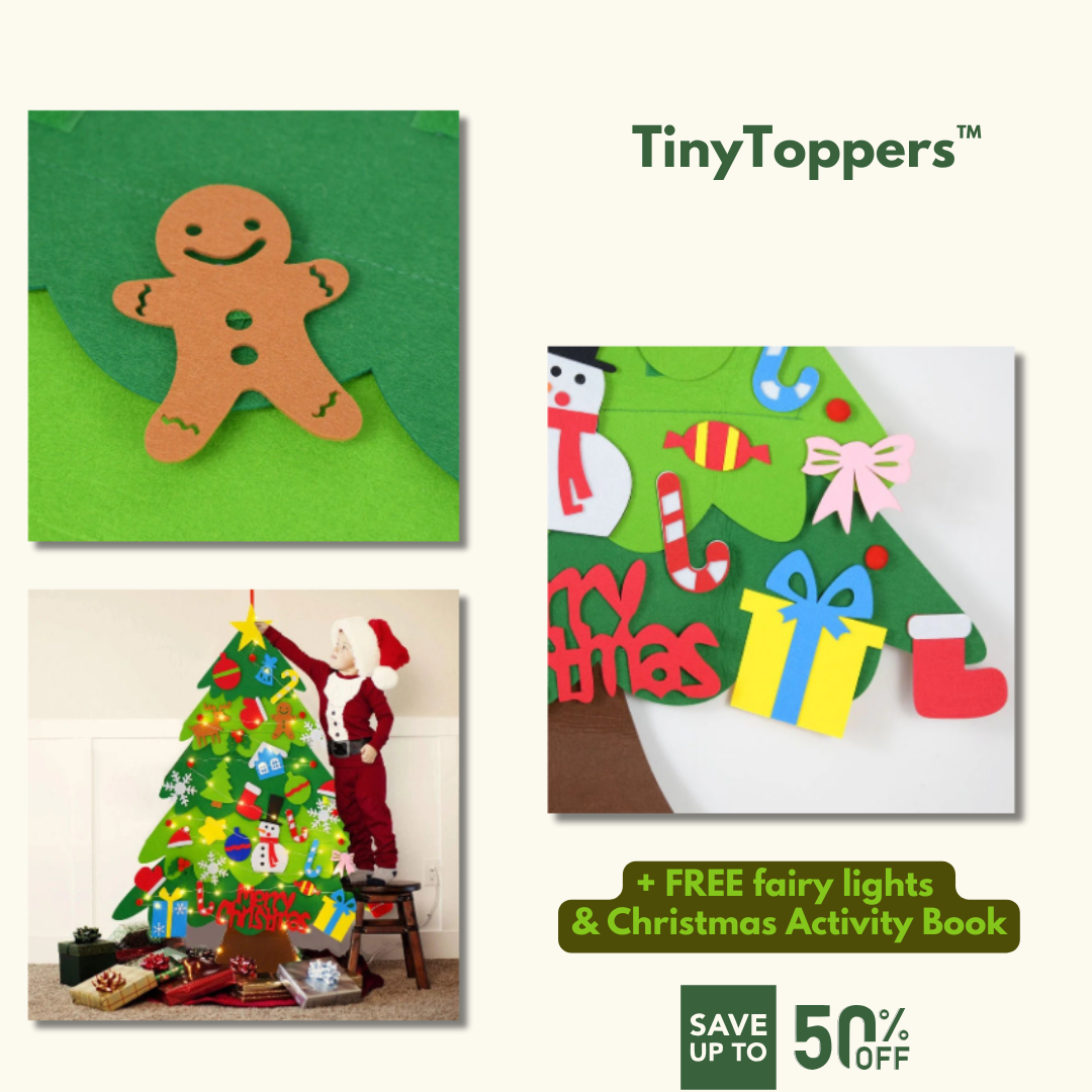 TinyToppers™ Tree - Montessori Felt Christmas Tree