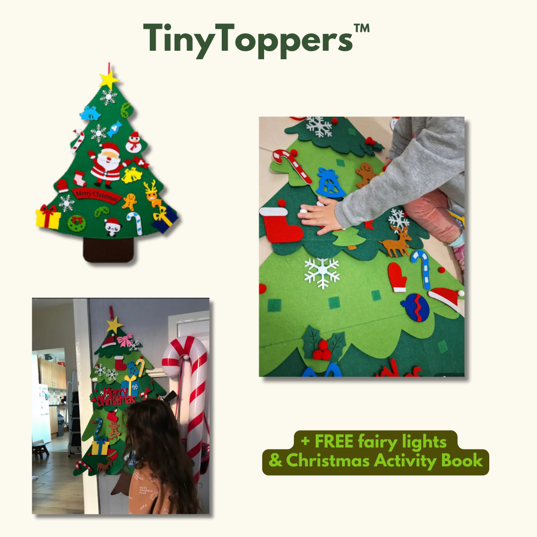 TinyToppers™ Tree - Montessori Felt Christmas Tree
