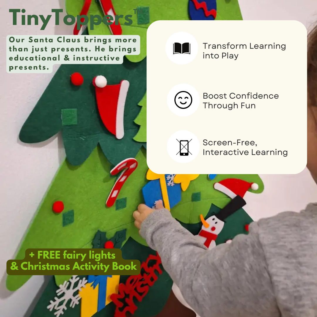 TinyToppers™ Tree - Montessori Felt Christmas Tree